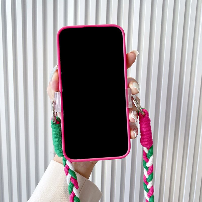 苹果13Pro Max手机背夹挂绳 适用iPhone11/12 手机挂绳斜跨背带绳