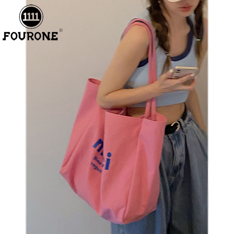 學生帆布包包女新款潮時尚休閒托特包百搭大容量購物袋包