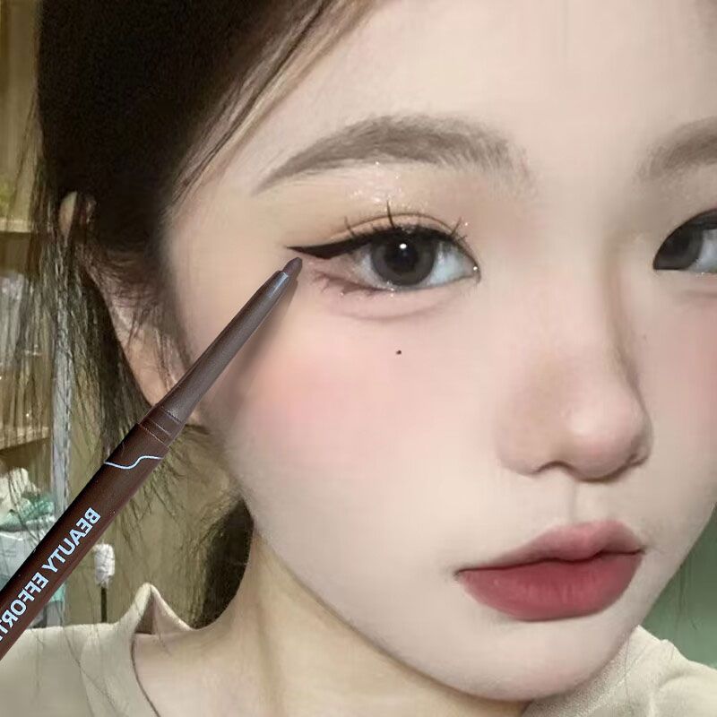 眼線膠筆臥蠶二合一筆防水防汗持久不易暈染細頭學生懶人新手下至