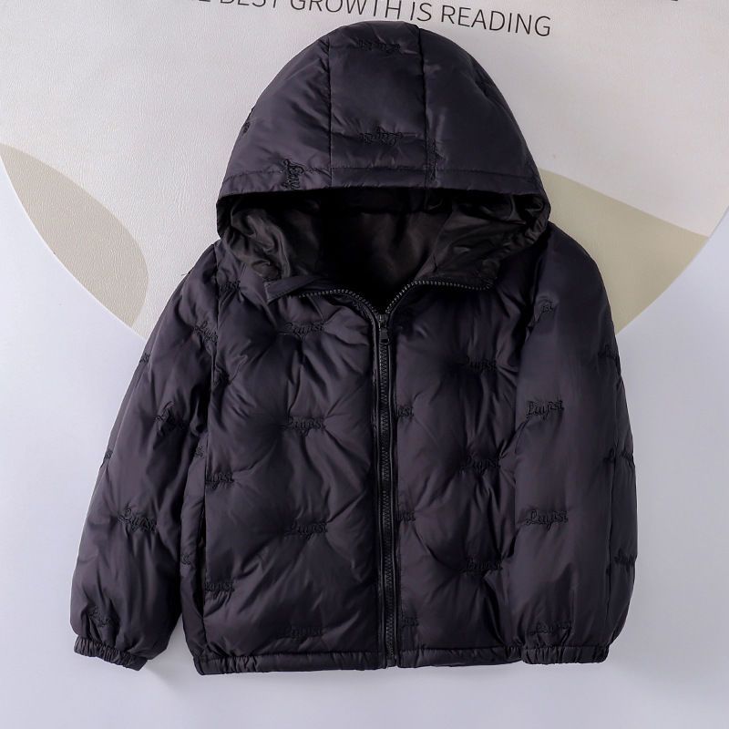

Down Jacket Short Boys Girls Winter Hooded Jacket