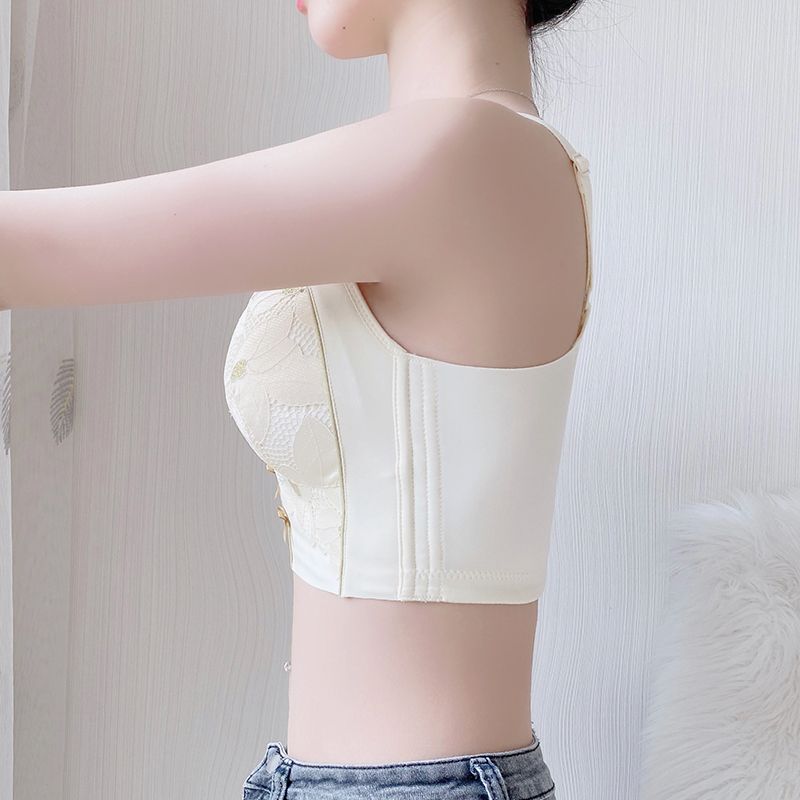 Xianlandie underwear women gathered anti-sagging adjustment type closed breasts correction external expansion push-up breast big breast bra