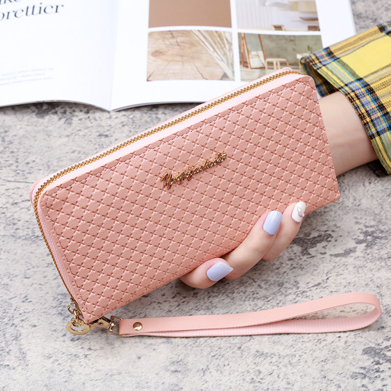 Trendy style ladies wallet long clutch 2023 new style zipper multifunctional large capacity wallet mobile phone bag