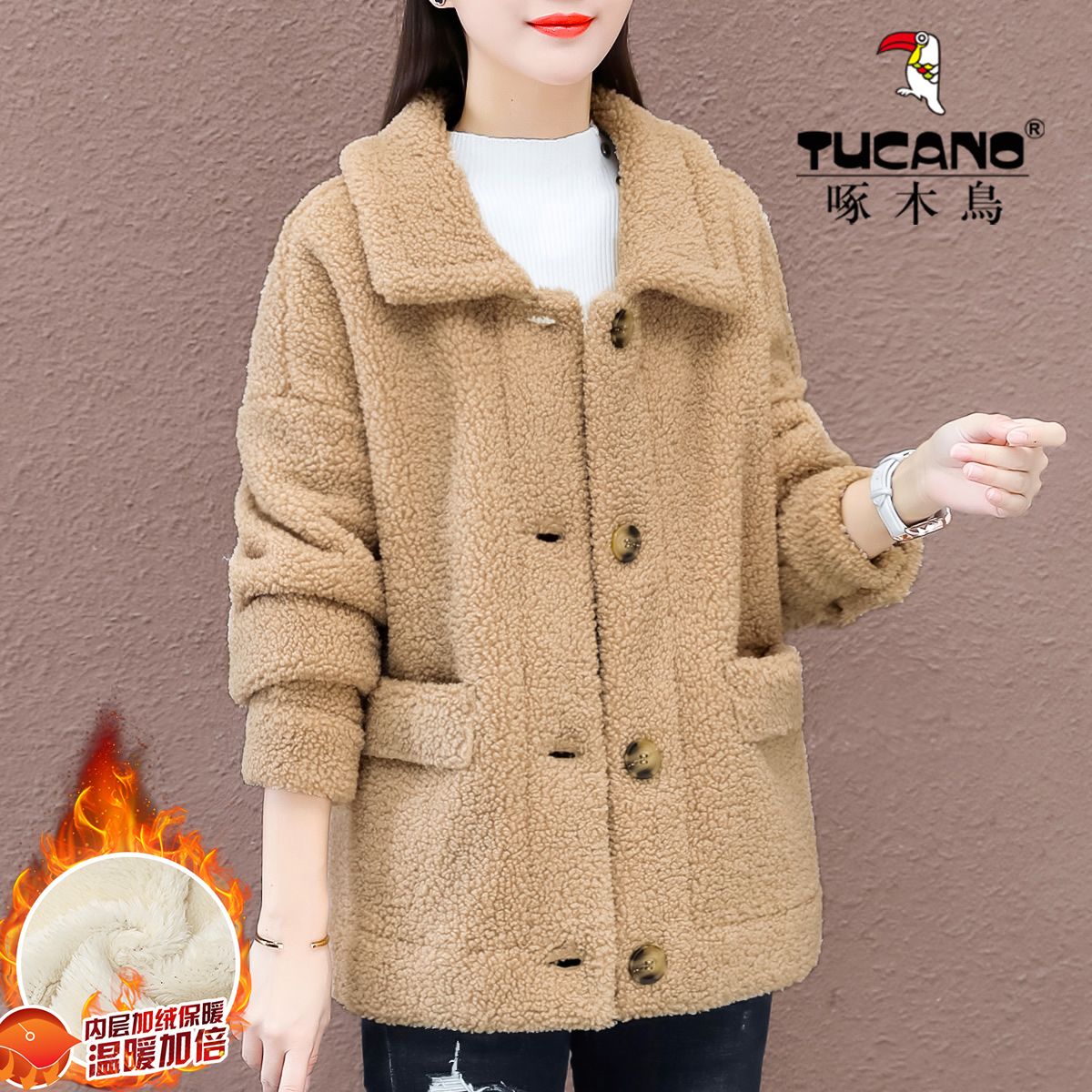 Winter velvet thickened coat sweatshirt for women 2022 new autumn and winter extra thick warm zipper cardigan thick style