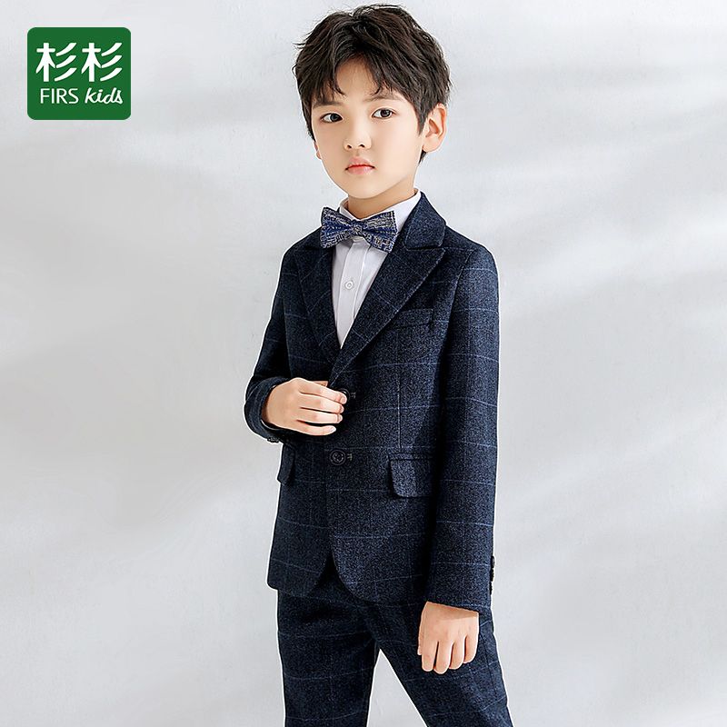 Shanshan children's suit suit boy small suit British style wedding flower girl boy piano performance dress