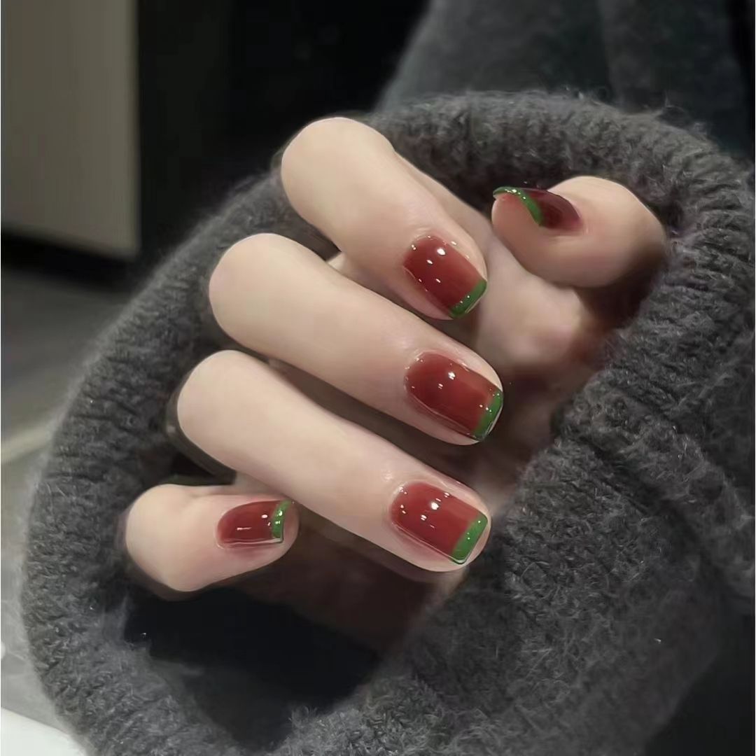 網紅顯白指甲油免烤不可撕持久不掉色冰透楠釉色蜜桃粉法式美甲