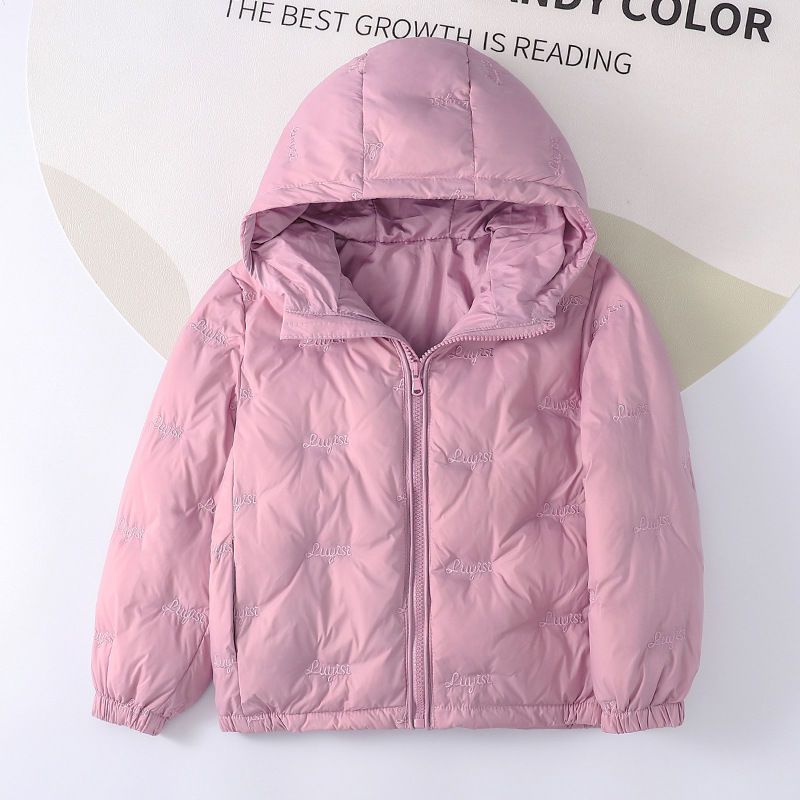 

Down Jacket Short Boys Girls Winter Hooded Jacket