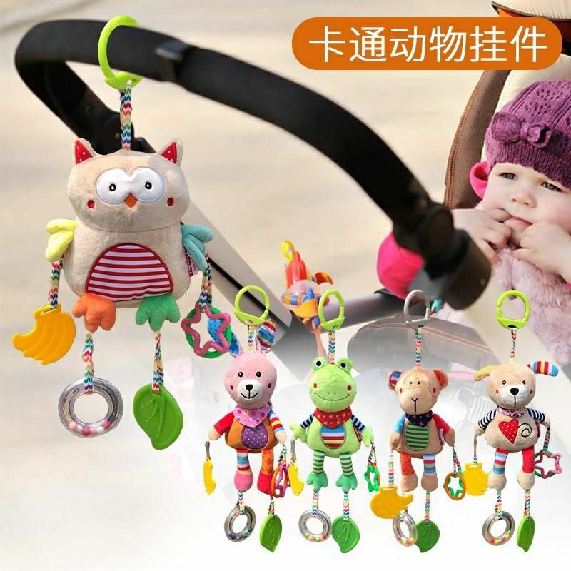 婴幼儿玩具婴儿推车挂件床铃可咬宝宝0到1岁床头悬挂车内挂件风铃