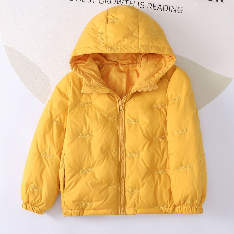 

Down Jacket Short Boys Girls Winter Hooded Jacket