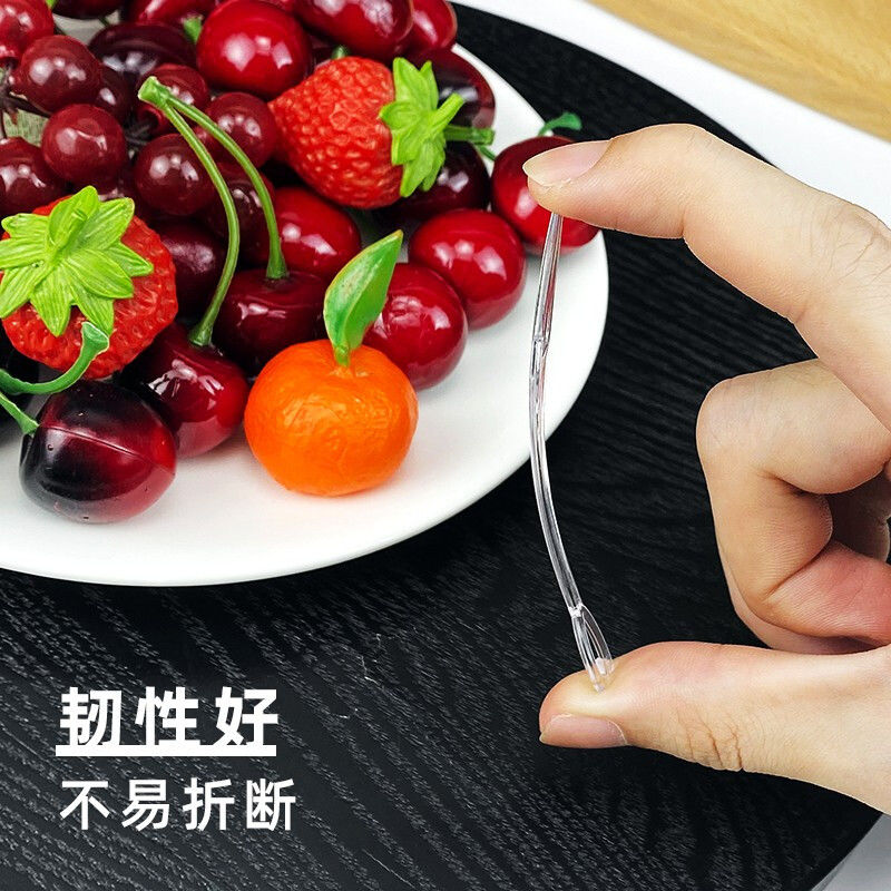 水果叉吃水果蛋糕叉点心叉子独立装一次性食品级乌梅一次性叉子