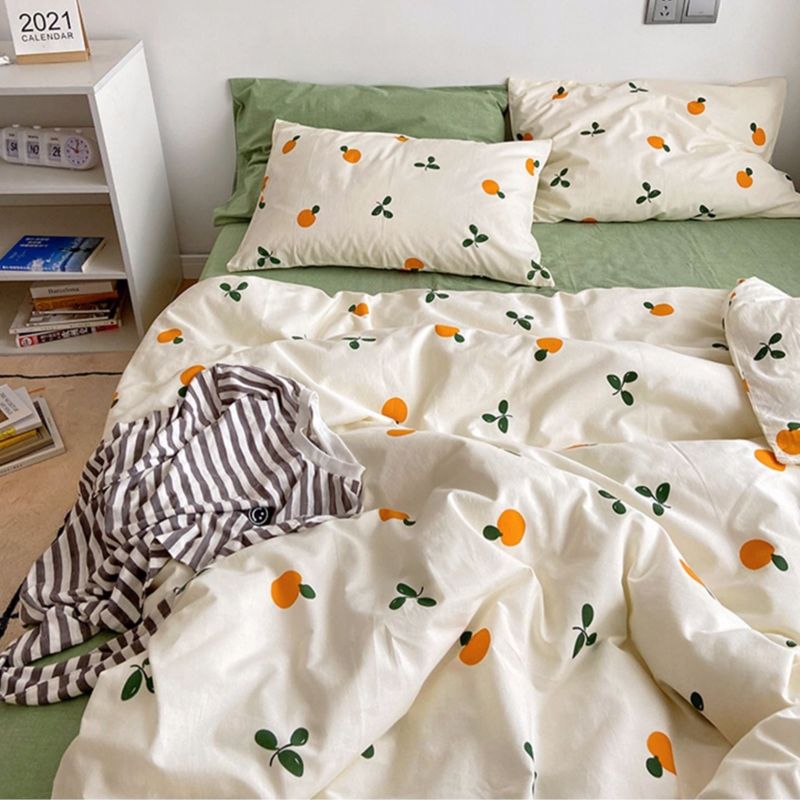 磨毛四件套秋冬床单被套夏季ins风学生宿舍三件套床上用品被罩