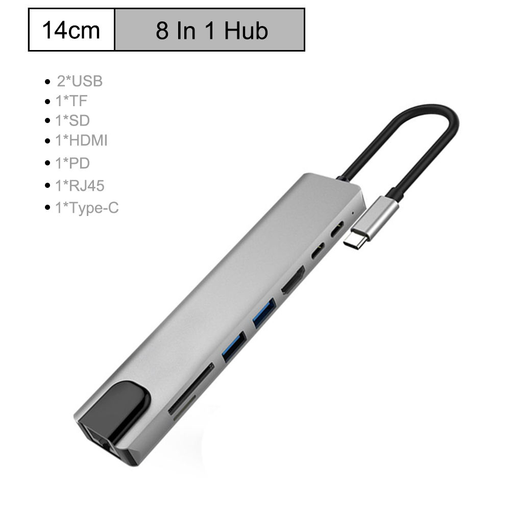 k HDMI 8ni s SD/TF kartou, vysokorychlostní 100Mbps Ethernet port, dokovací stanice typu C_voghion.com