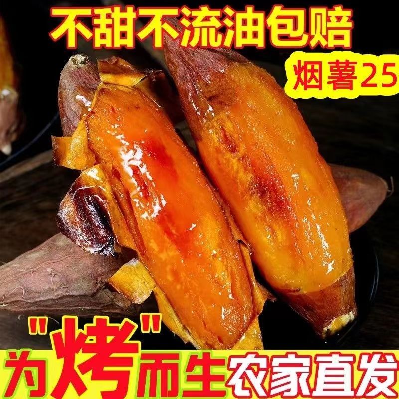 山东烟薯25糖心正宗红薯地瓜流油农家新鲜沙地蜜薯红心番薯批发 图片 3