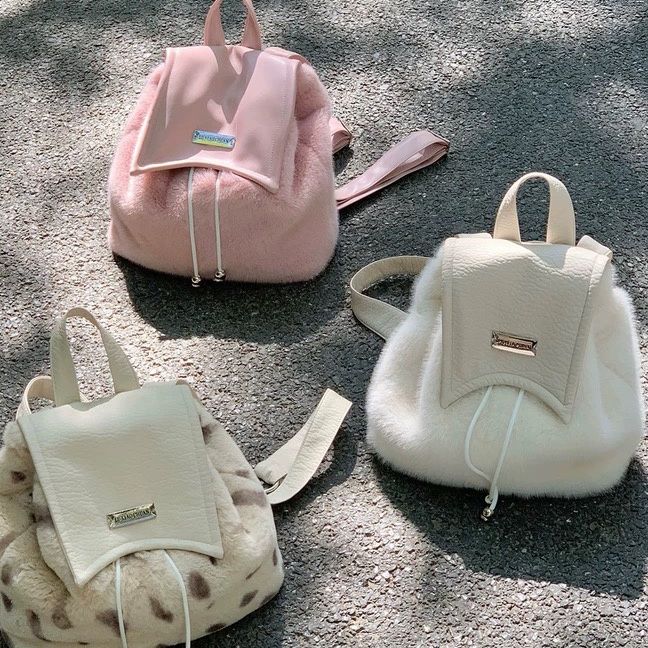 Mochila de piel de chica picante de alta gama Y2K con cordón de gran capacidad, bolso de estudiante cruzado diagonal, nicho de barco de carretera_voghion.com