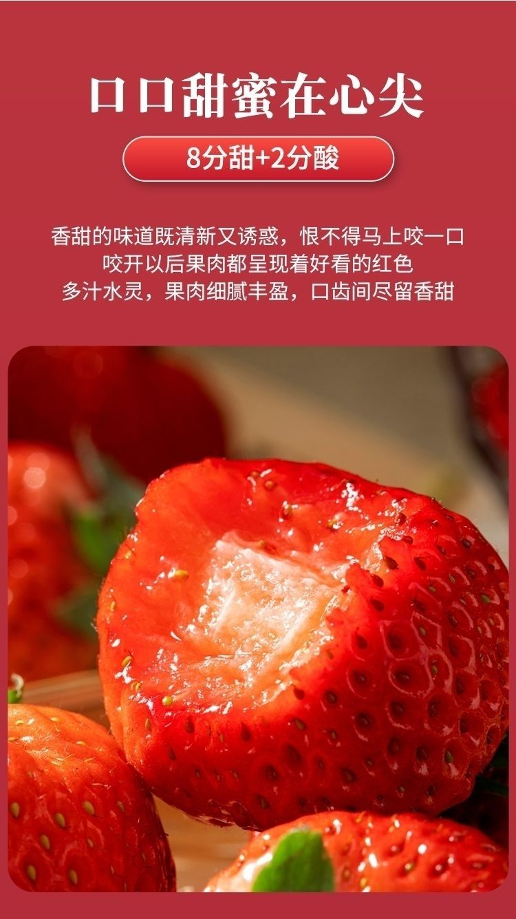 泰初源 【顺丰包邮】草莓新鲜奶油草莓红颜草莓冬草莓应季水果孕妇水果