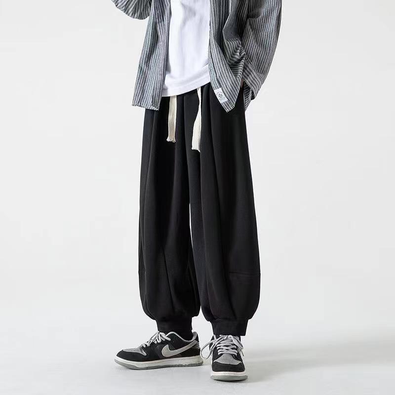 Japanese drape heavy pants men's fat plus size harem pants autumn and winter beamed bloomers loose trendy brand pants