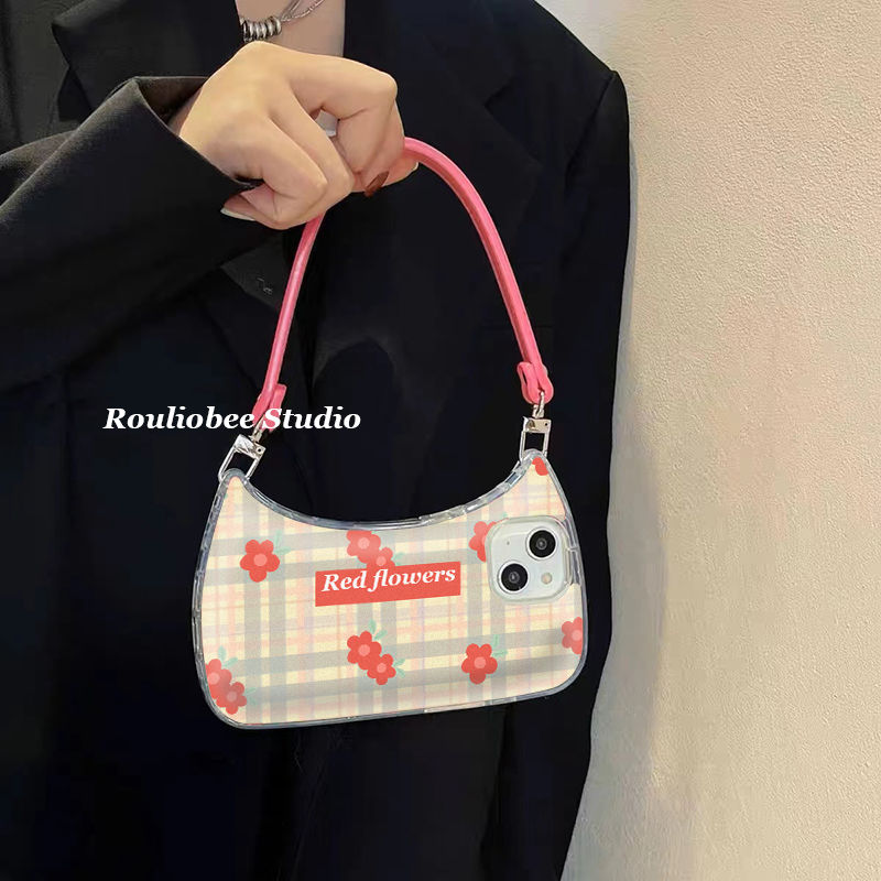 韩国ins少女甜美包包适用11苹果14ProMax手机壳iPhone12/13软xrxs