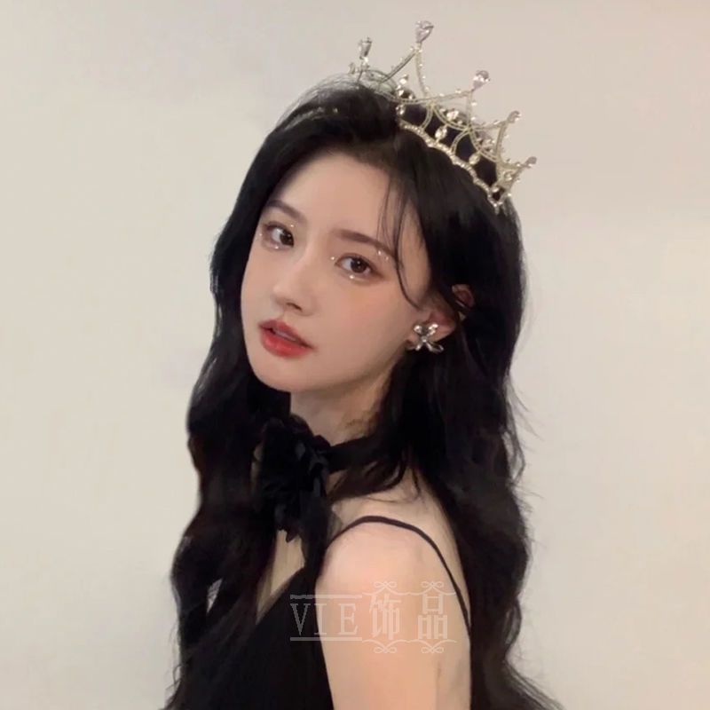 皇冠女十八岁生日超仙新娘头饰巴洛克韩式婚纱王冠女简约大气公主