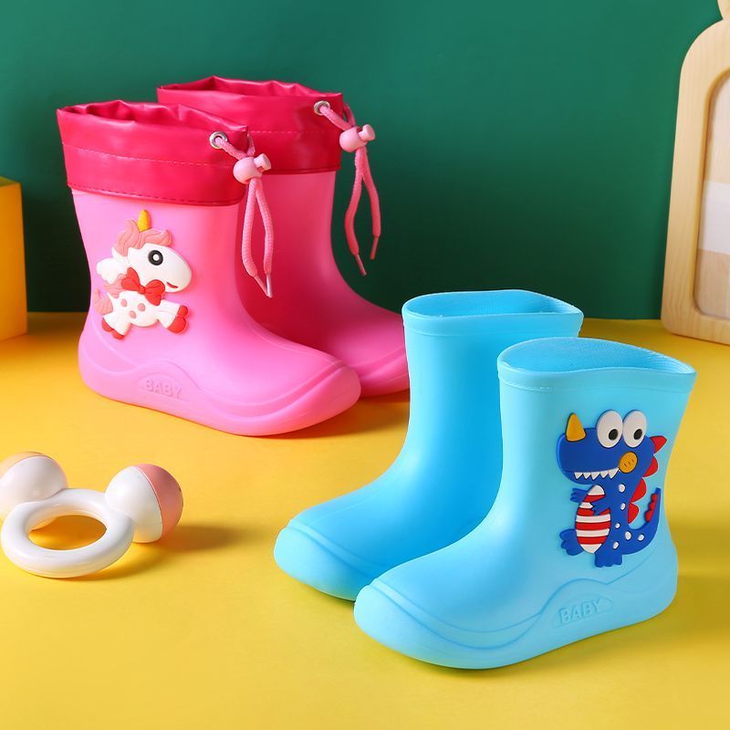新款宝宝儿童雨鞋女孩幼儿园公主轻便防滑防水雨靴男童小童水鞋夏