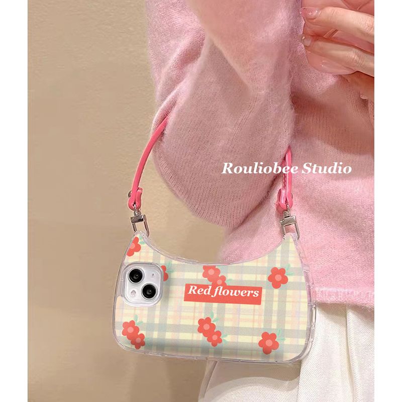 韩国ins少女甜美包包适用11苹果14ProMax手机壳iPhone12/13软xrxs