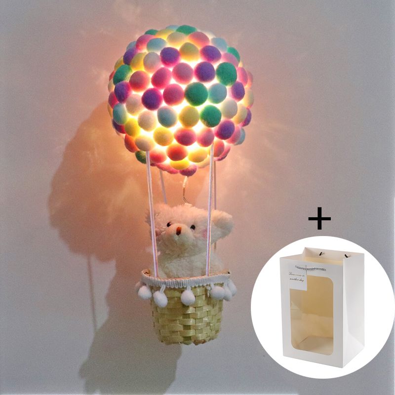 Girl's Heart Handmade DIY Hot Air Balloon Night Light Material Pack Pendant Gift for Best Friend's Graduation_voghion.com