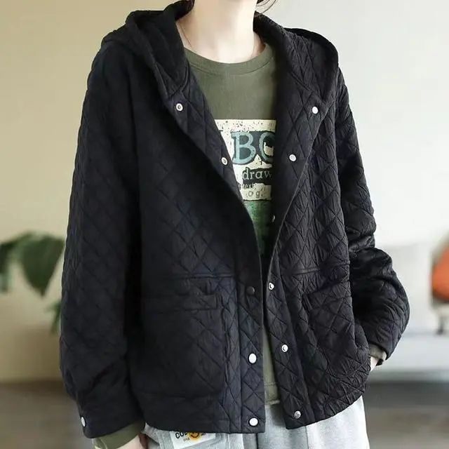 Picking up the leaky tail single big brand cut label thickened warm long-sleeved cotton jacket loose and slim with cotton jacket