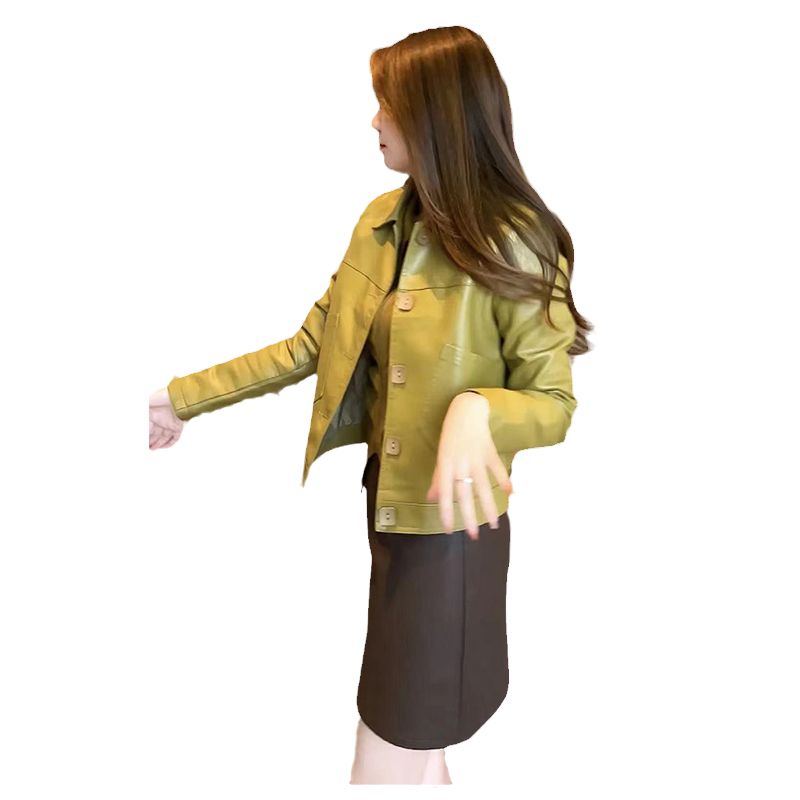 皮衣外套秋冬季2023新款今年流行时尚短款洋气质机车女装夹克上衣