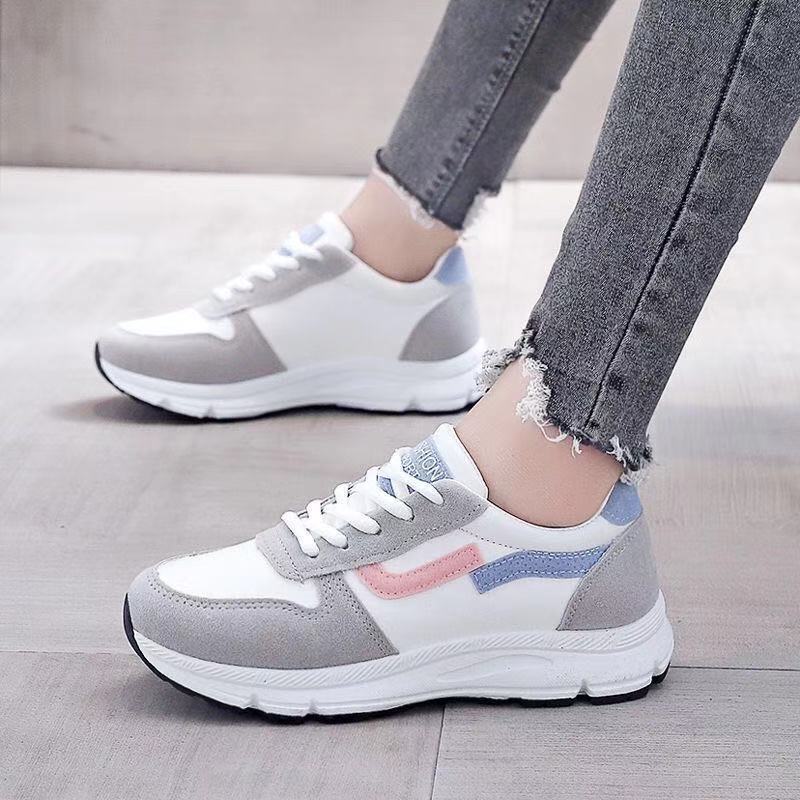 Winter fleece short boots women's ins trendy color matching casual sports cotton boots warm snow boots