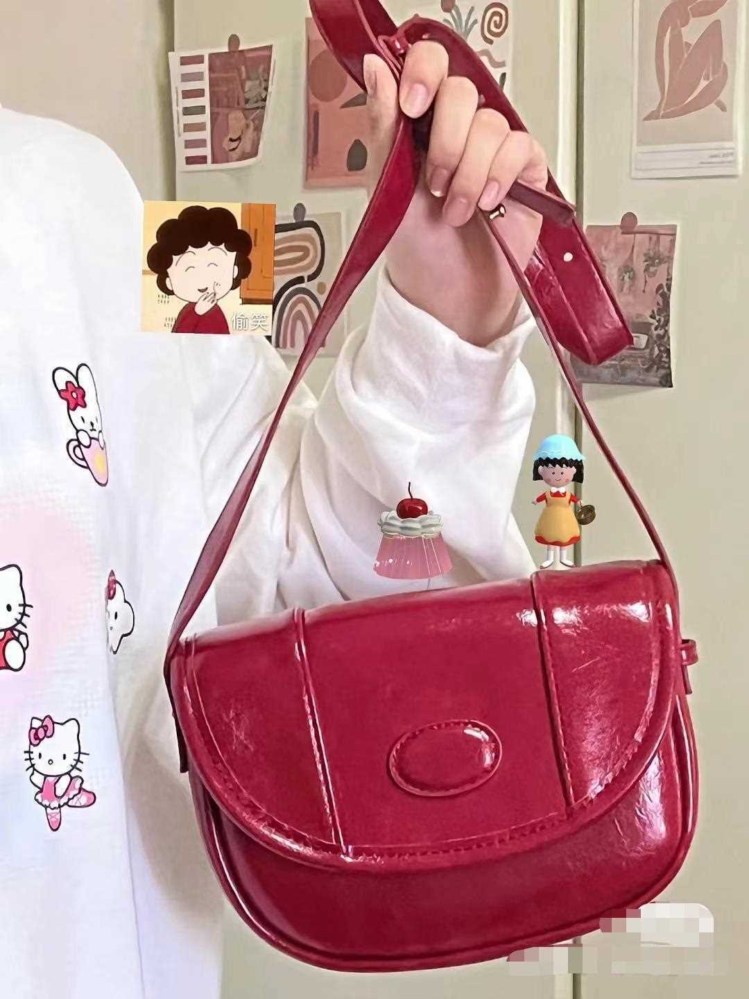 Retro large-capacity bag women's  new trendy fashion Korean briefcase niche texture one-shoulder Messenger bag