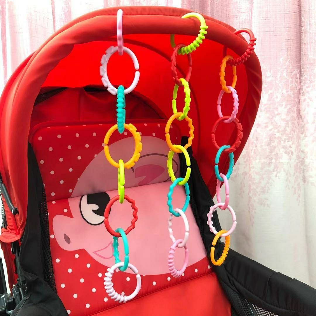 婴儿推车挂件挂钩铃铛宝宝0-1岁车床车载吊挂配件挂摇铃可咬玩具