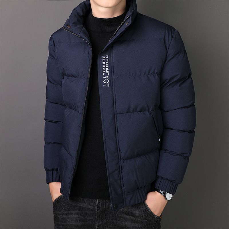 Down cotton coat, winter thickened cotton coat, men's new trendy jacket, warm youth coat, trendy bread coat, cotton-padded jacket top