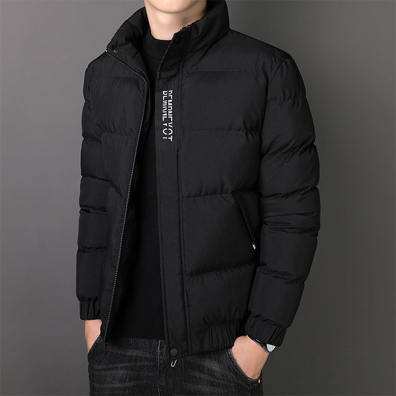 Down cotton coat, winter thickened cotton coat, men's new trendy jacket, warm youth coat, trendy bread coat, cotton-padded jacket top
