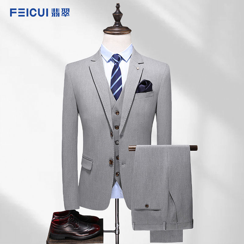 FEICUI High-end Suit Suit Men's Business Casual Suit Men's Jacket Wedding Groom Best Man Suit Banquet Dress