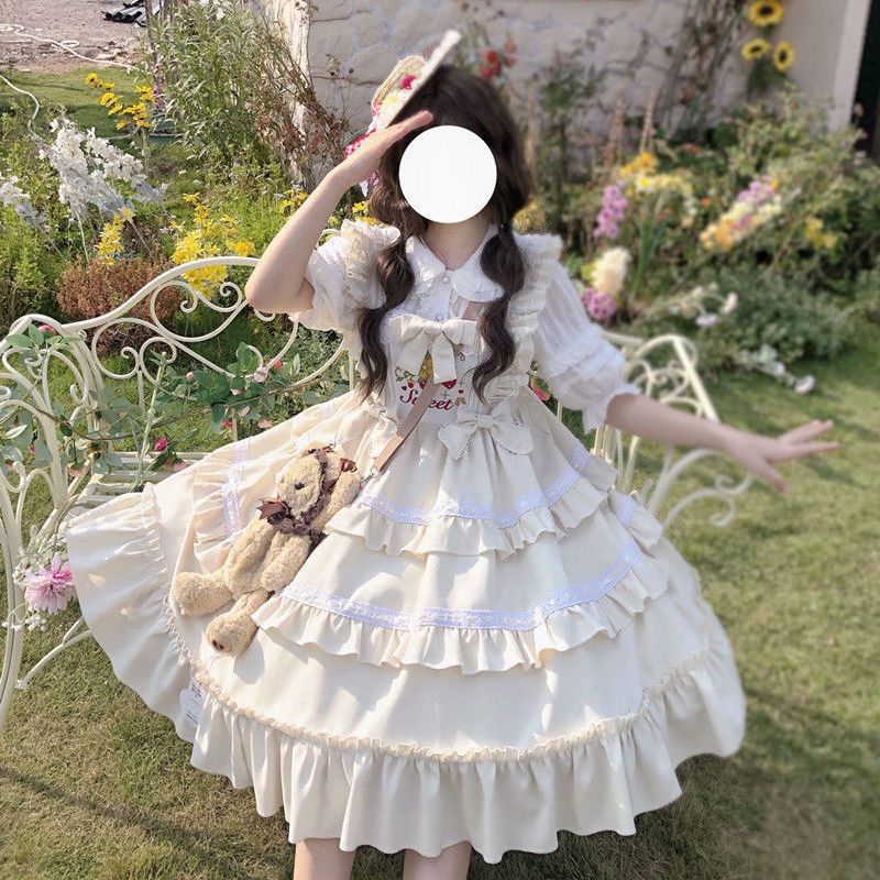 【小草莓】~原创设计Lolita可爱吊带jsk连衣裙秋冬款