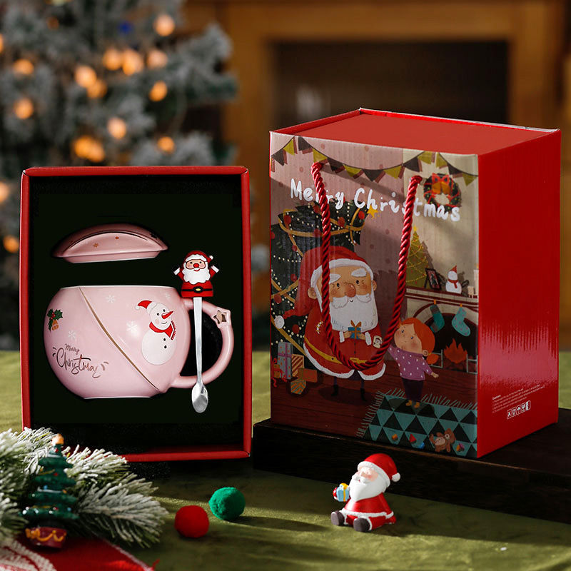 圣诞节礼物杯子陶瓷礼盒生日礼物女生马克杯送朋友闺蜜小礼品水杯