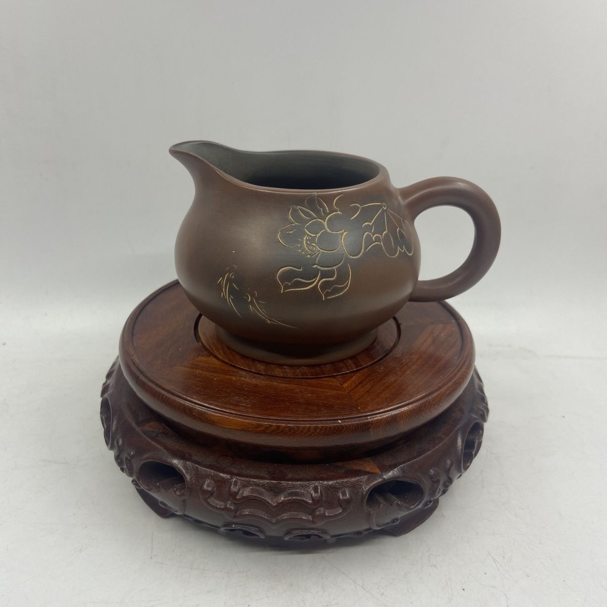 广西钦州坭兴陶茶具 公道杯 手工制作 容量200cc左右