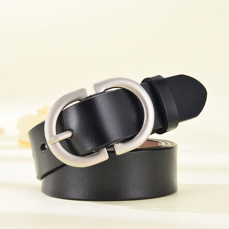 Women's belt fashion durable super soft leather belt female student belt Korean version of ins style casual pants belt female