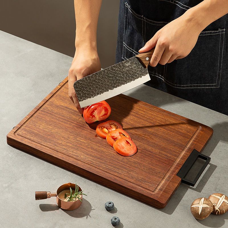 双枪抗菌黑金檀木切菜菜板家用实木砧板加厚砍剁案板防霉水果板