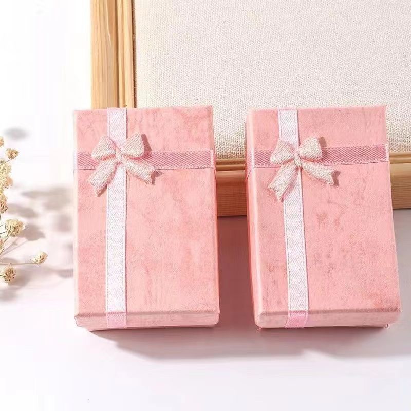 Jewelry Box Packaging Box Rectangular Bowknot Packaging Box Small Box Gift Jewelry Gift Box