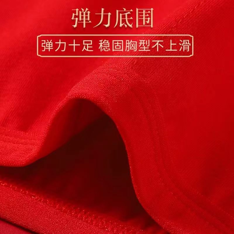 Children's natal year underwear underwear set junior high school students 12 years old vest big boy rabbit year tube top girl red bra