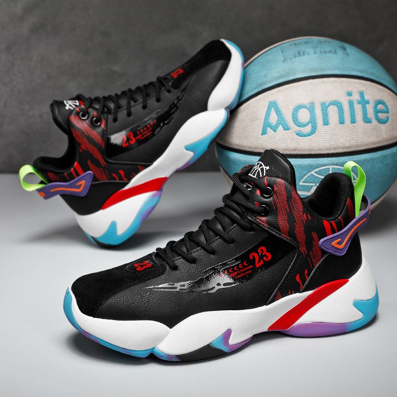 Sports shoes for men in autumn 2023, new mid high top men's casual running shoes with anti slip, wear resistance, and_voghion.com