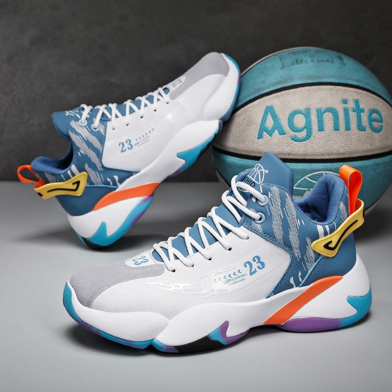 Sports shoes for men in autumn 2023, new mid high top men's casual running shoes with anti slip, wear resistance, and_voghion.com