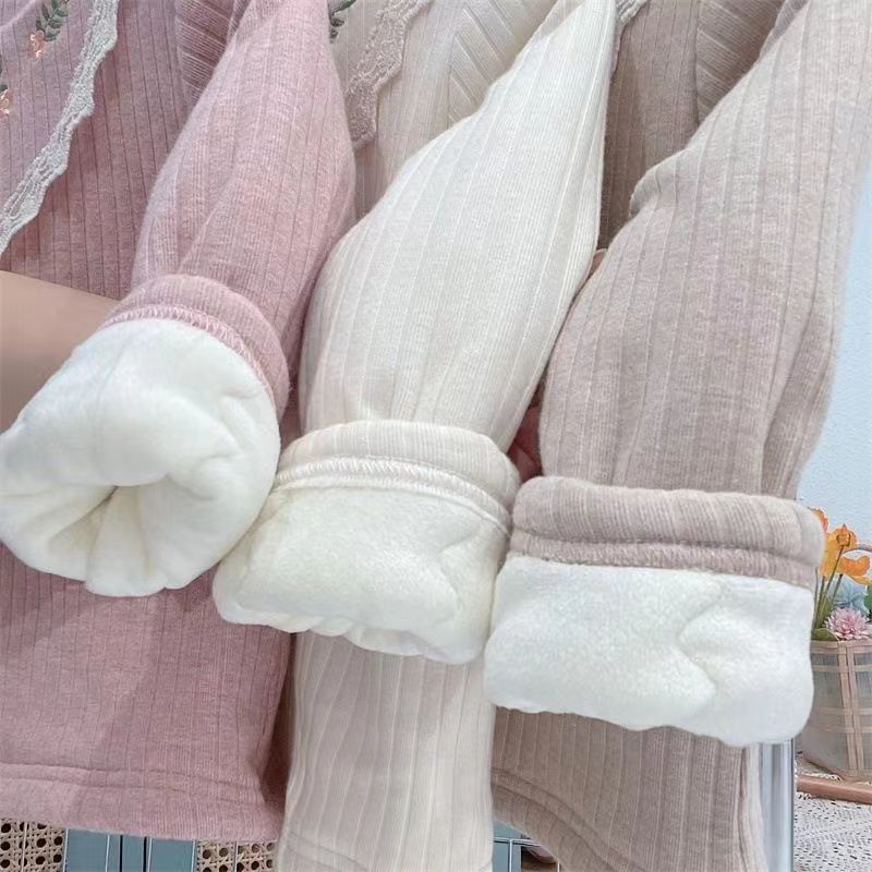 2022冬季韩版女童三层夹棉加厚打底衫儿童高领保暖洋气蚕丝棉上衣