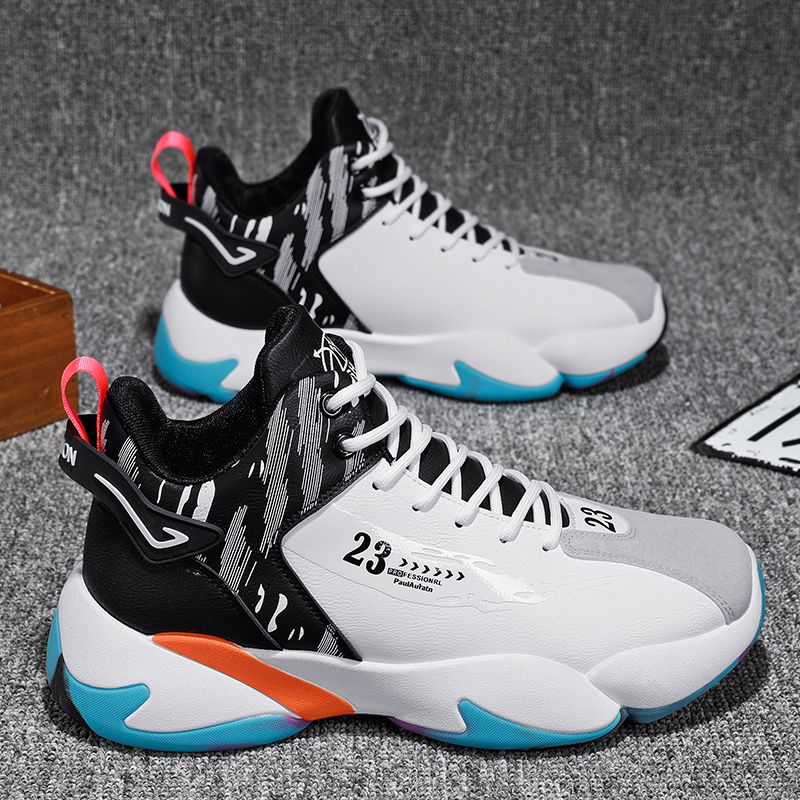 Sports shoes for men in autumn 2023, new mid high top men's casual running shoes with anti slip, wear resistance, and_voghion.com