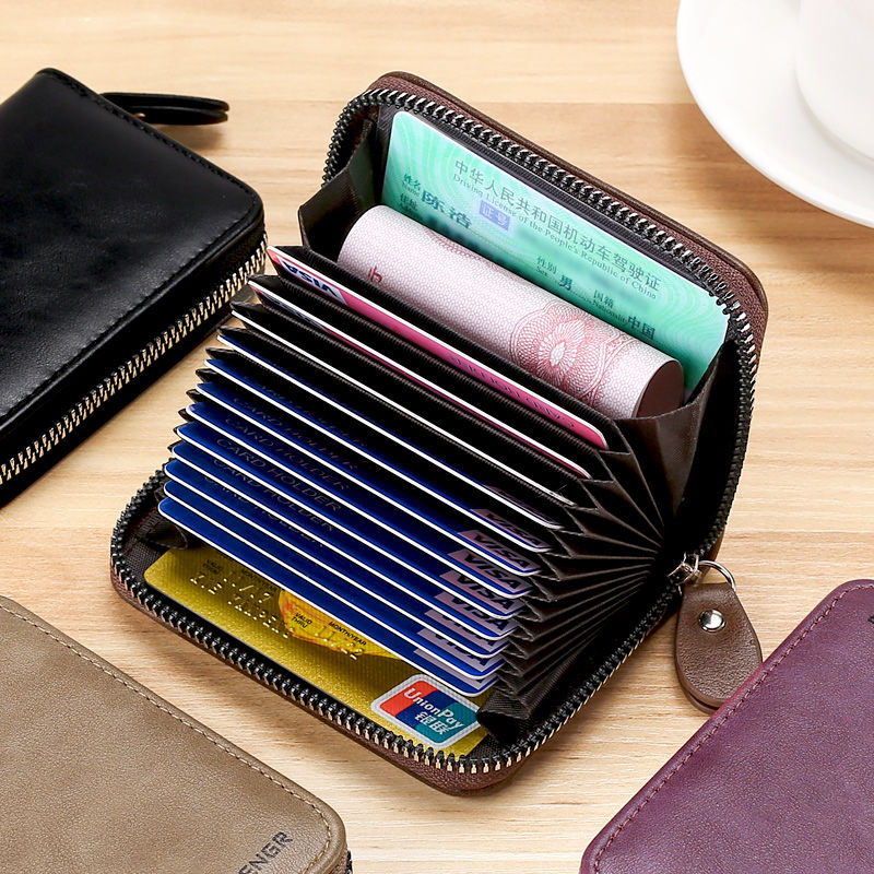 防消磁卡包男新款多功能卡包证件包女防盗刷多卡位大容量卡套
