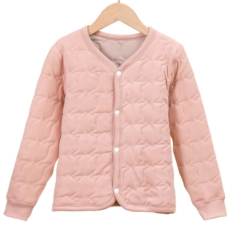Children's lining cotton-padded jackets for boys and girls, inner-wearing cotton-padded jackets for middle-aged and older children, school uniforms, artifacts, baby silk warm cotton-padded jackets