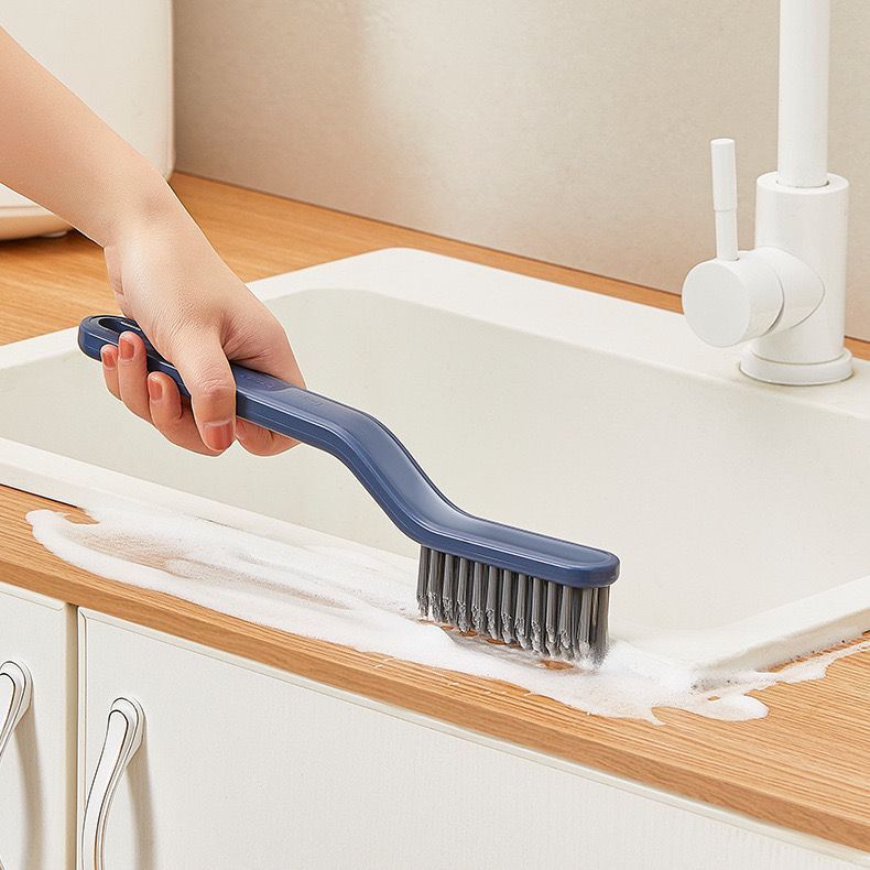 新款多功能清洁刷卫生间刷夹一体一物两用长柄缝隙刷浴室清洁神器