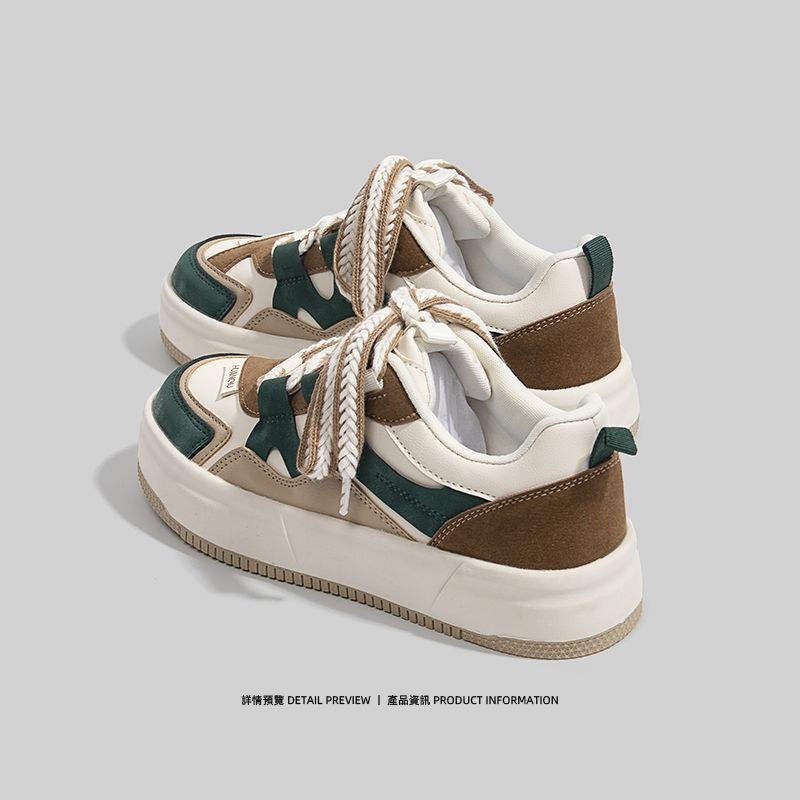 Explosive all-match sneakers women's ins trend 2022 autumn new Korean version thick bottom students casual white shoes