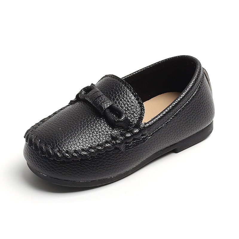 Babyschuhe Loafer Aus Leder Im Britischen Stil Mit Weicher Sohle_voghion.com