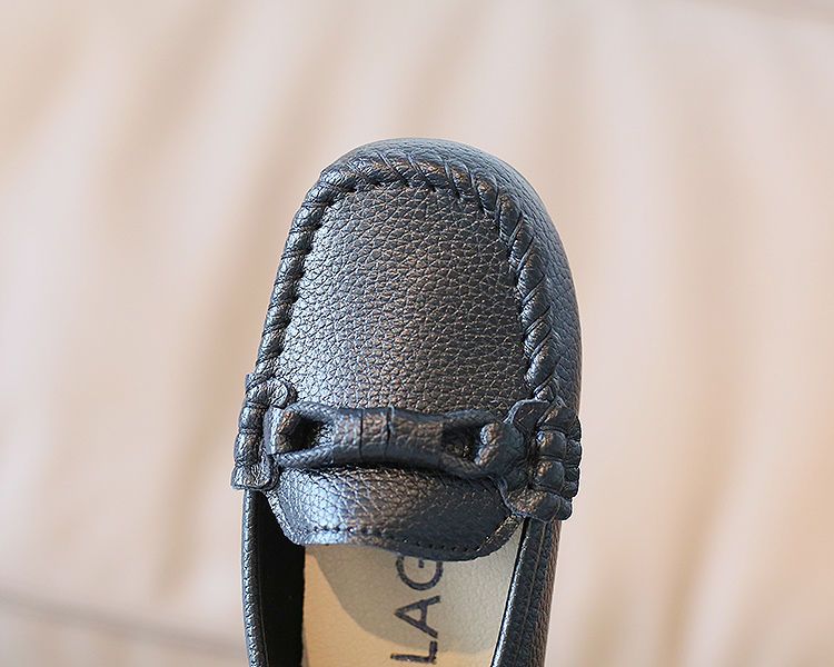Babyschuhe Loafer Aus Leder Im Britischen Stil Mit Weicher Sohle_voghion.com