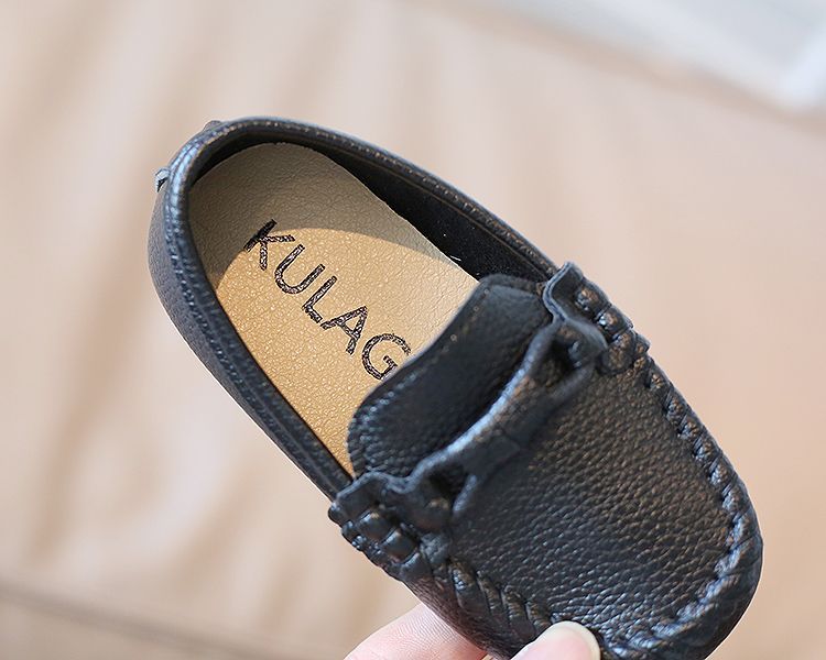 Babyschuhe Loafer Aus Leder Im Britischen Stil Mit Weicher Sohle_voghion.com